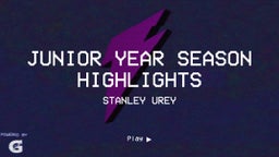 Junior Year Season Highlights 