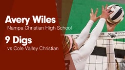 9 Digs vs Cole Valley Christian 