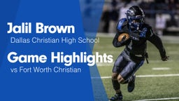 Game Highlights vs Fort Worth Christian 