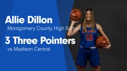 3 Three Pointers vs Madison Central 