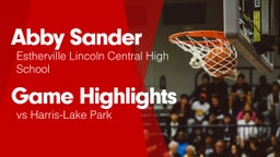 Game Highlights vs Harris-Lake Park 