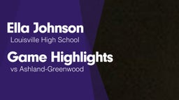 Game Highlights vs Ashland-Greenwood 