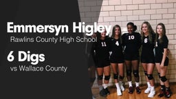 6 Digs vs Wallace County 
