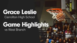 Game Highlights vs West Branch 