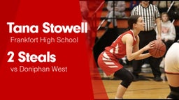 2 Steals vs Doniphan West 