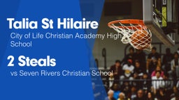 2 Steals vs Seven Rivers Christian School