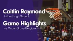 Game Highlights vs Cedar Grove-Belgium 