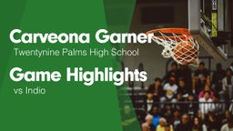 Game Highlights vs Indio 