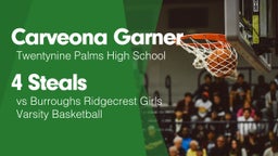 4 Steals vs Burroughs Ridgecrest Girls Varsity Basketball