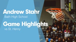 Game Highlights vs St. Henry 