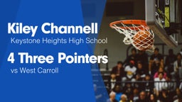 4 Three Pointers vs West Carroll 