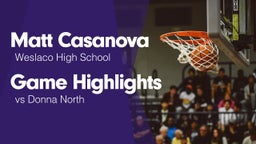 Game Highlights vs Donna North 
