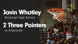 2 Three Pointers vs Adairsville 