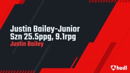 Justin Bailey-Junior Szn 25.5ppg, 9.1rpg