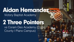 2 Three Pointers vs Coram Deo Academy (Collin County  Plano Campus)