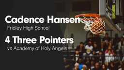 4 Three Pointers vs Academy of Holy Angels 