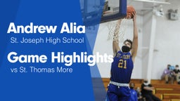 Game Highlights vs St. Thomas More 