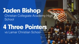 4 Three Pointers vs Lamar Christian School