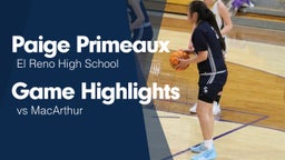 Game Highlights vs MacArthur 