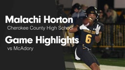 Game Highlights vs McAdory 