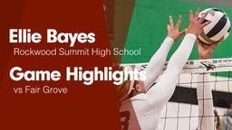 Game Highlights vs Fair Grove 