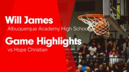 Game Highlights vs Hope Christian 