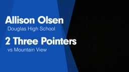 2 Three Pointers vs Mountain View