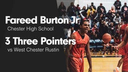 3 Three Pointers vs West Chester Rustin 