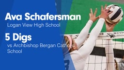 5 Digs vs Archbishop Bergan Catholic School