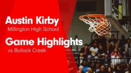 Game Highlights vs Bullock Creek 