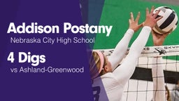 4 Digs vs Ashland-Greenwood 