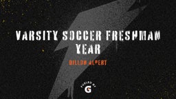 Varsity Soccer Freshman Year 