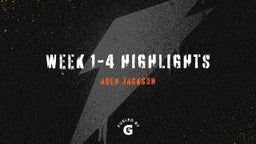 Week 1-4 Highlights