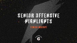 Senior Offensive Highlights 
