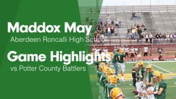 Game Highlights vs Potter County Battlers
