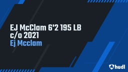 EJ McClam 6'2 195 LB c/o 2021