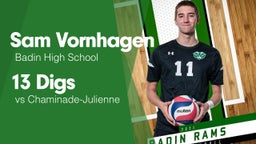 13 Digs vs Chaminade-Julienne 