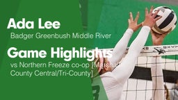 Game Highlights vs Northern Freeze co-op [Marshall County Central/Tri-County] 