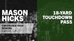 18-yard Touchdown Pass vs Johns Creek 