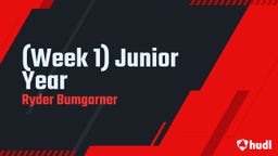 Ryder Bumgarner's highlights (Week 1) Junior Year