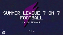 summer league 7 on 7 football