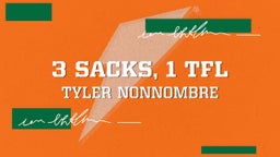 Tyler Nonnombre's highlights 3 Sacks, 1 TFL