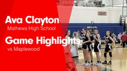 Game Highlights vs Maplewood