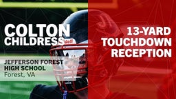 13-yard Touchdown Reception vs Staunton River 