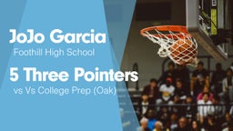 5 Three Pointers vs Vs College Prep (Oak)