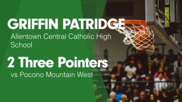 2 Three Pointers vs Pocono Mountain West 