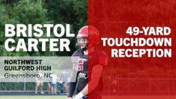 49-yard Touchdown Reception vs Western Guilford 