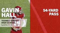 54-yard Pass vs Appling County 