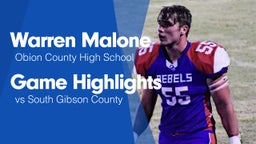Game Highlights vs South Gibson County 