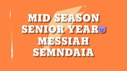 Mid Season Senior Year??